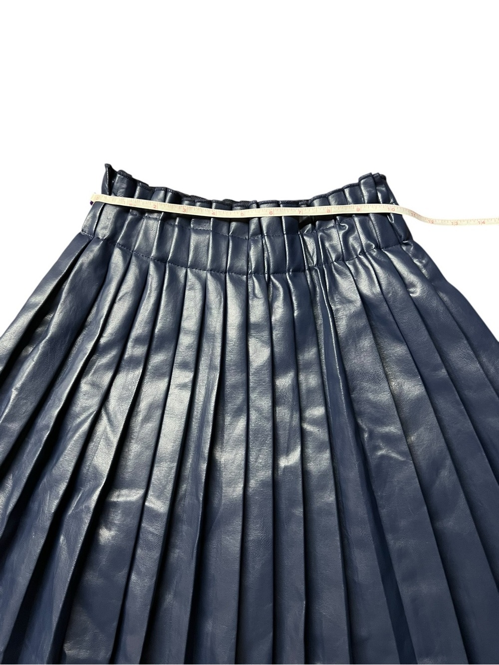 Lola + The Boys Navy Pleated Mini Skirt - Size 12 - Picture 3 of 8
